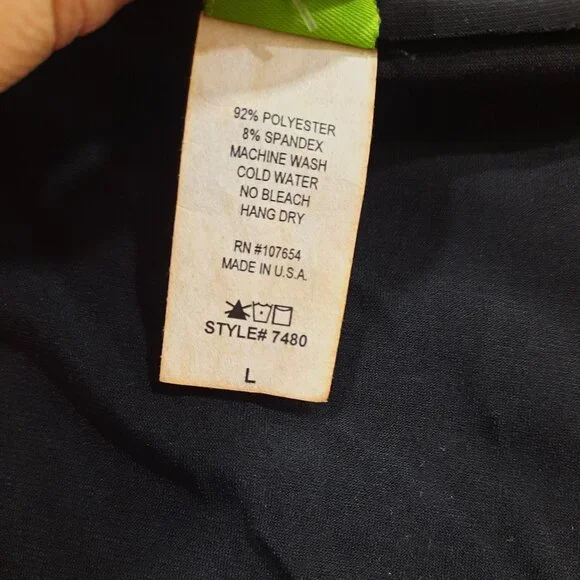 Vtg Y2K black stretch cowl neck top w/ braided arm - Kiwi brand - Picture 10 of 11